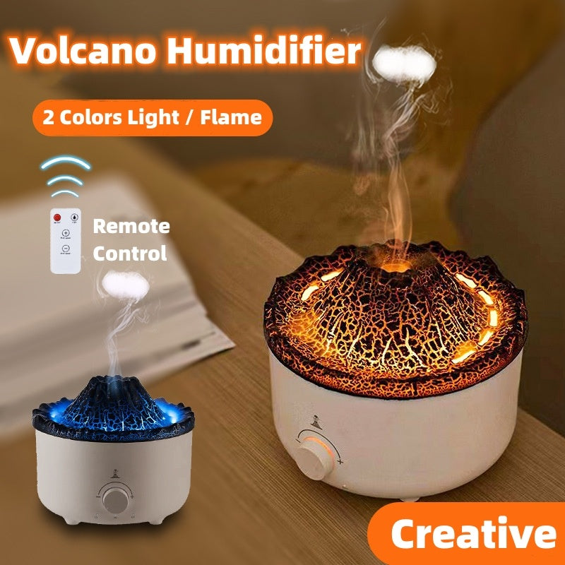 🔥 Volcano Flame Humidifier – Unique Home Decor 🌋