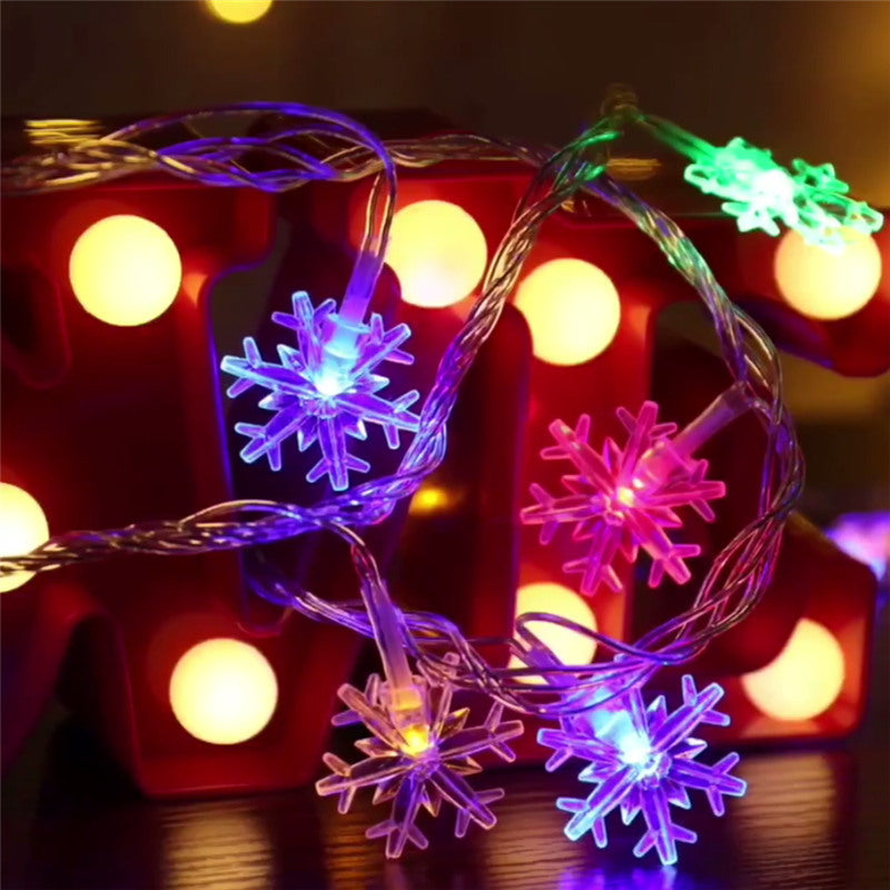 Snowflake String Lights - Xmas Tree & Home Decor ❄️🎄