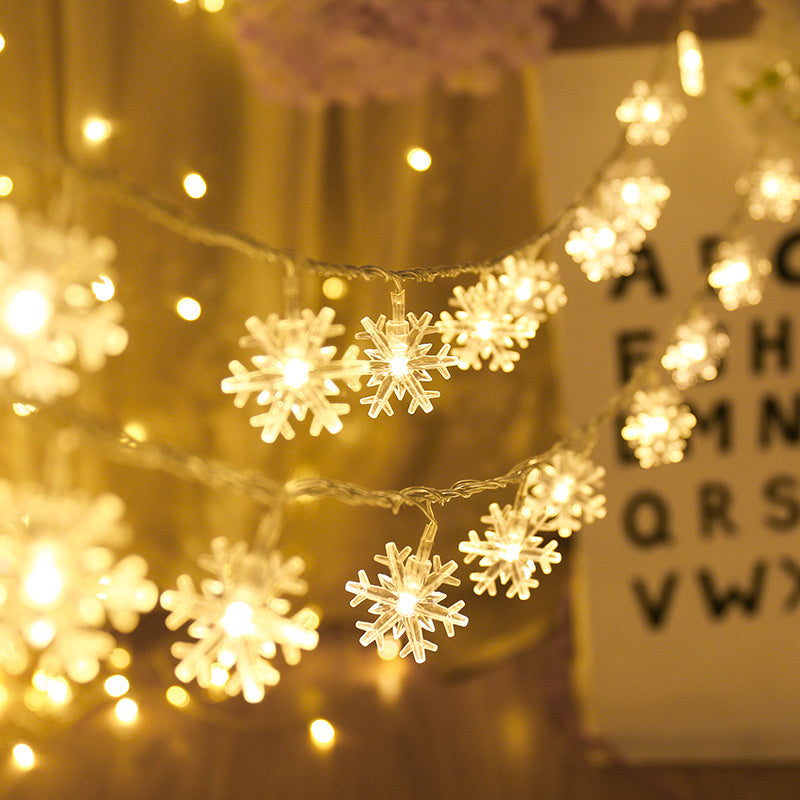 Snowflake String Lights - Xmas Tree & Home Decor ❄️🎄