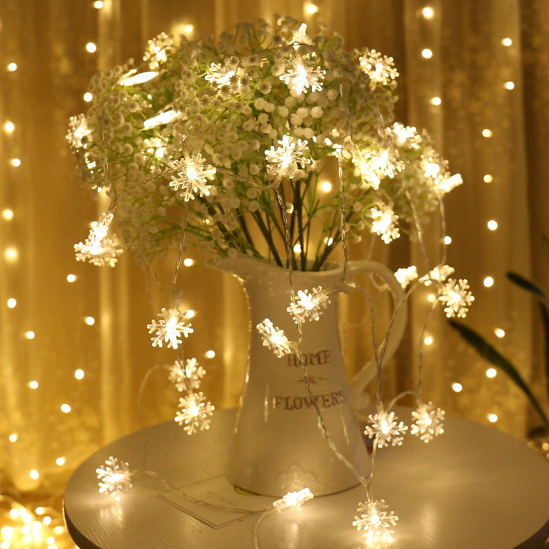 Snowflake String Lights - Xmas Tree & Home Decor ❄️🎄