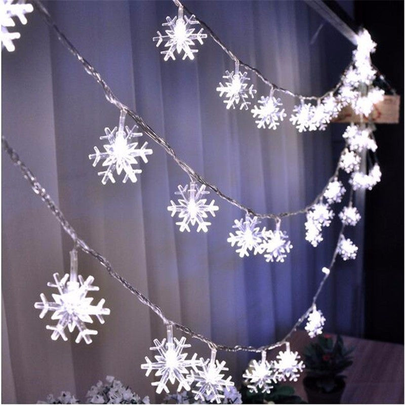 Snowflake String Lights - Xmas Tree & Home Decor ❄️🎄