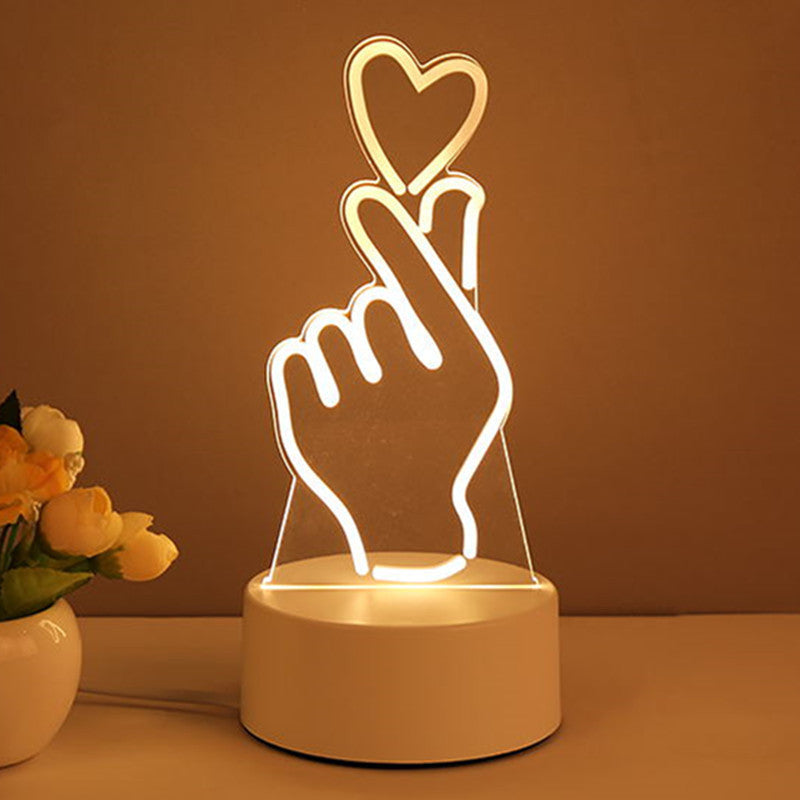 3D LED Neon Lamp - USB Acrylic Night Light 🎁💡