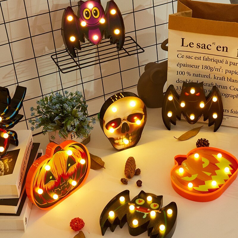 Halloween Lights Decoration LED Light Pumpkin Spider