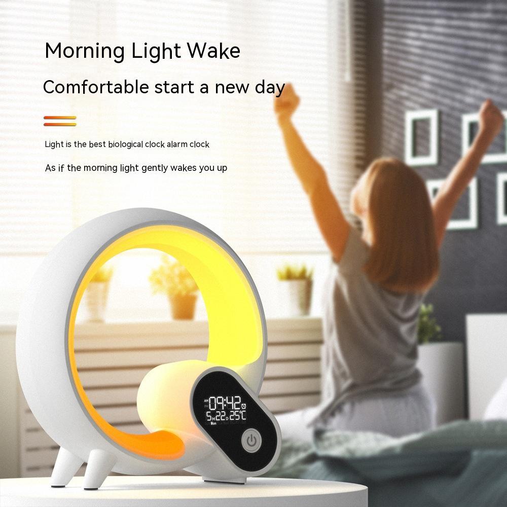 Sunrise Alarm Clock with Bluetooth & Color Light ⏰💡🎶