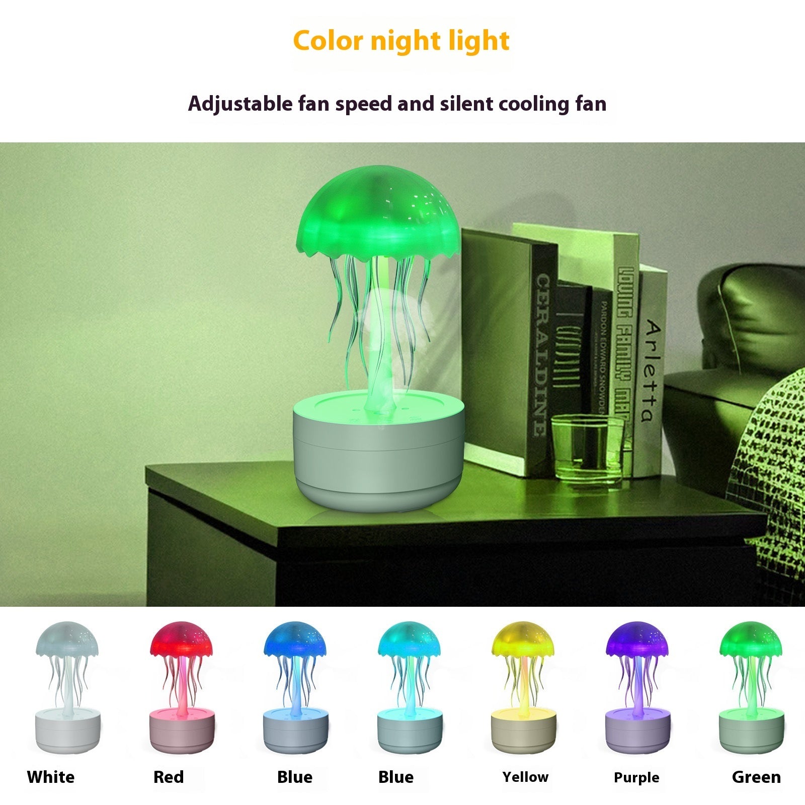 Jellyfish Humidifier & Colorful Night Light Essential Oil Diffuser 🐙