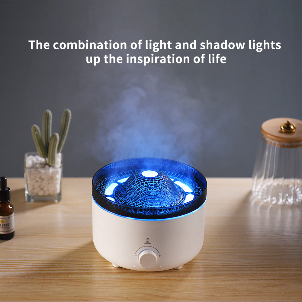 🔥 Volcano Flame Humidifier – Unique Home Decor 🌋