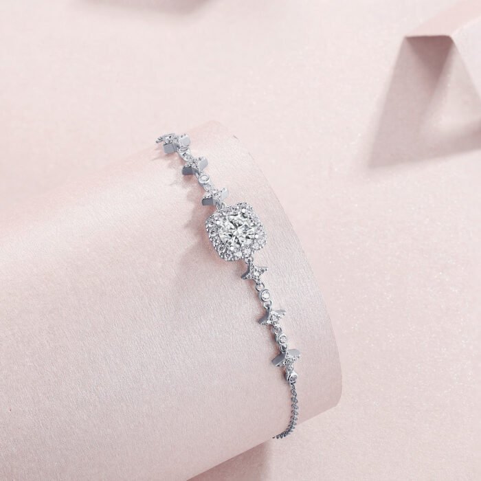 Bracelet S925 Silver 1 Karat Moissanite Bracelet - Image 5