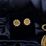 Gold Plated Coin Choker necklace with Pearls - Image 2