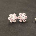 Rhodium Plated Silver American Diamond Studded Flower Shaped Neckalce - Image 5
