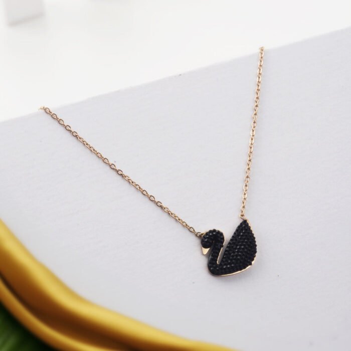 Black Swarovski Necklace - Image 1