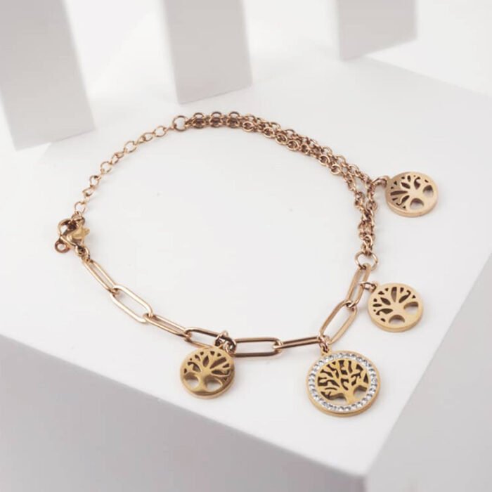 4 Tree Charm Bracelet - Image 1
