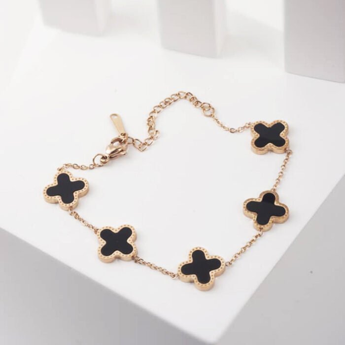 Black MOP Van Cleef Bracelet - Image 1