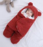 SnuggleSoft Organic Cotton Baby Swaddle Blanket – Ultra-Soft, Adjustable, Breathable Newborn Wrap for Safe Sleep and Cozy Comfort(Assorted Colors) - Image 3