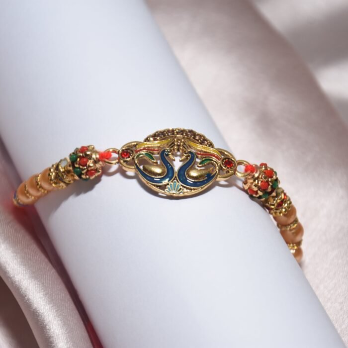 Peacock Meena Rakhi - Image 1