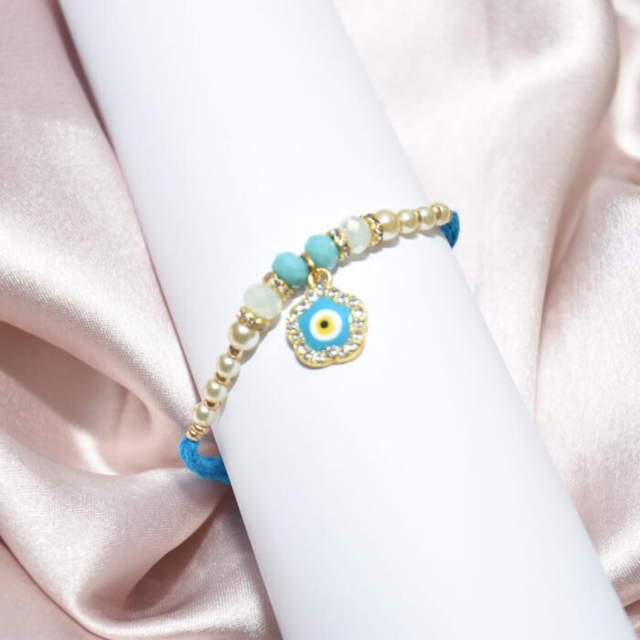 Flower and Pearl Designer Rakhi - Image 1