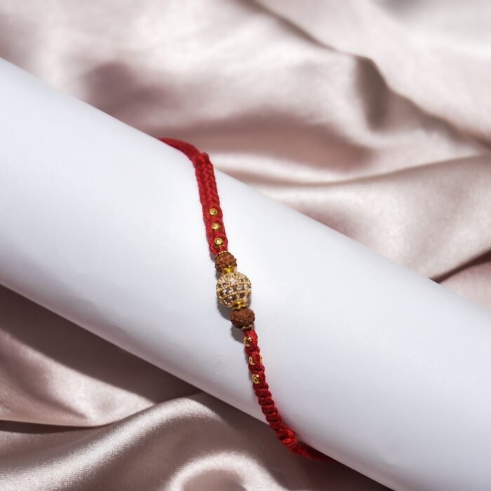 Ethnic Rudraksh - Designer Rakhi - Image 1