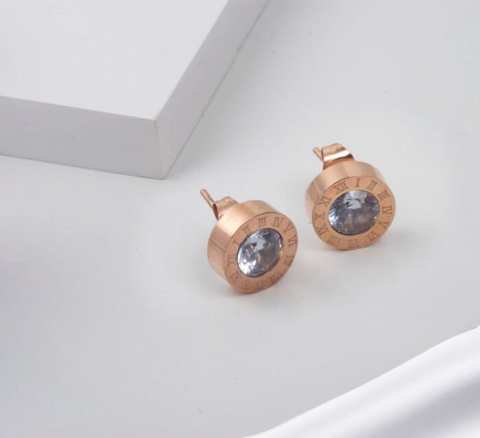 Cartier Roman Stud Earrings - Image 1