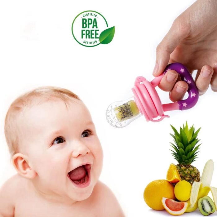 FreshBites Baby Food Fruit Feeder – Safe, Mesh Baby Feeder for Fruits, Veggies, and Snacks - Image 1