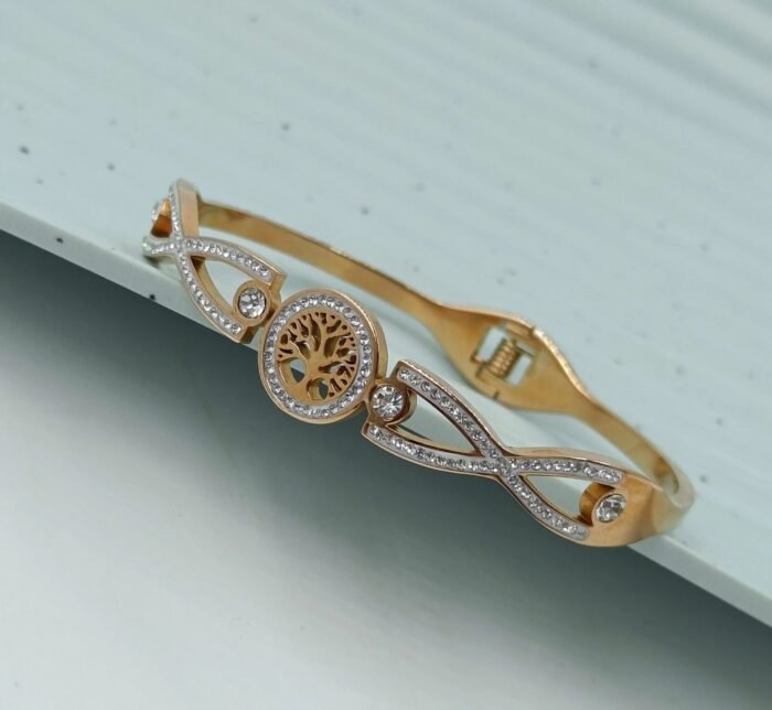 Tree of life Twisted Bangle - Image 1