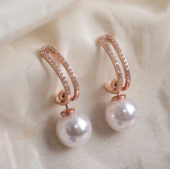 3 in 1 - Peal Drop (RG) Earring - Image 1