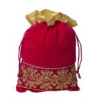 Velvet Potli-PINK - Image 2