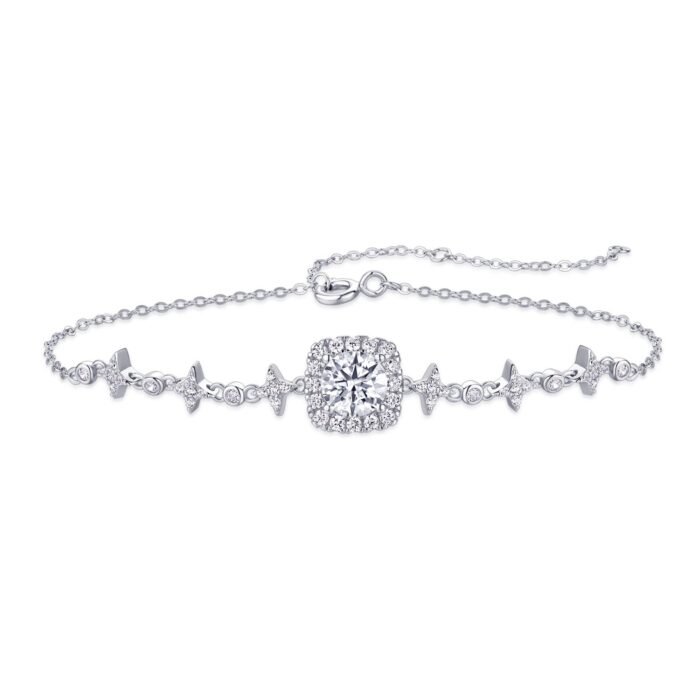 Bracelet S925 Silver 1 Karat Moissanite Bracelet - Image 6