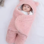 SnuggleSoft Organic Cotton Baby Swaddle Blanket – Ultra-Soft, Adjustable, Breathable Newborn Wrap for Safe Sleep and Cozy Comfort(Assorted Colors)